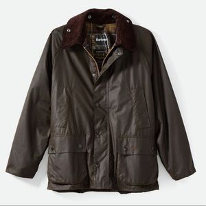 MENS Classic Bedale waxed Barbour in brown. Size L